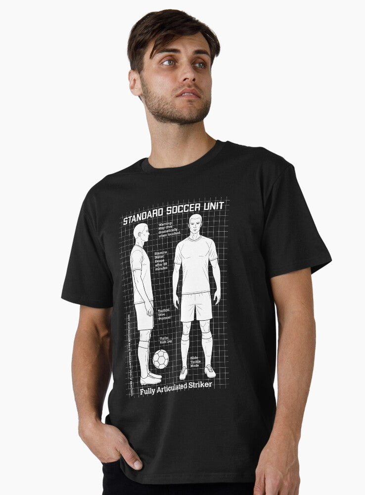 Soccer Player Joke Action Figure Funny Football Players Premium Shirt T Shirt Premium Quality
