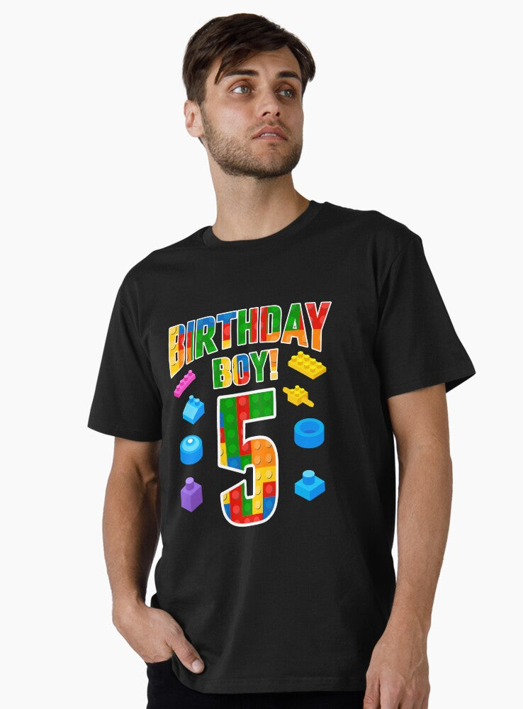 Age Birthday Boy Brick Shirt Premium T Shirt T Shirt Premium Print
