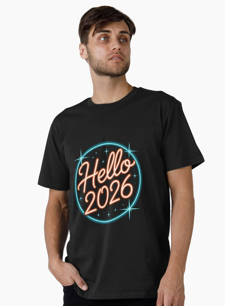Hello 2026 New Year Premium T Shirt T Shirt Premium Print Gift Ready
