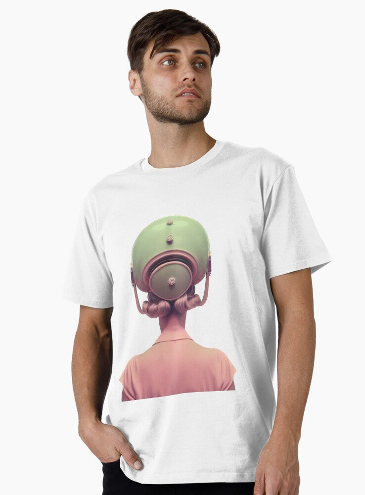 Retro Futuristic 60s Woman Premium T-Shirt | Premium Unisex T-Shirt, Trending Graphic Tee