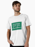 greetings from your hometown highway sign Premium T-Shirt T-Shirt | Trending Design | Perfect For Daily Wear