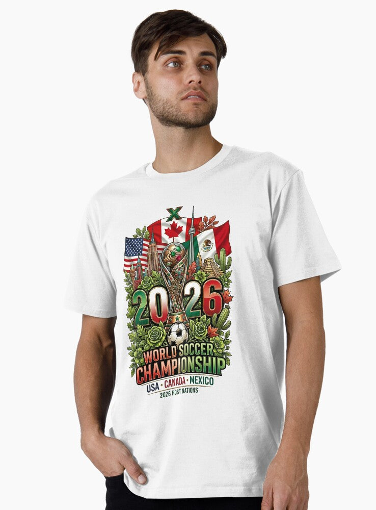 World Soccer Championship 2026 Host Nations Premium T-Shirt