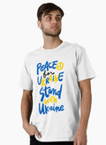 Peace for Ukraine Stand with Ukraine Patriotic shirt Premium Shirt T Shirt Peace Message