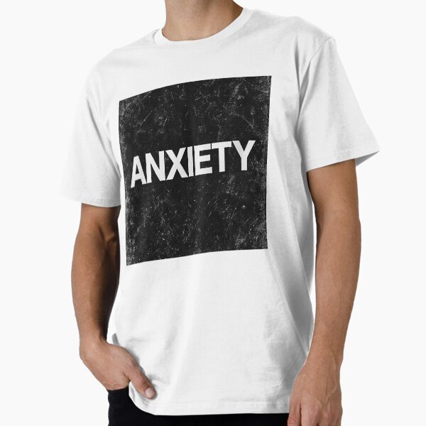 Streetwear Fake Brand Poster – ANXIETY™ in Bold Helvetica Typography Premium T-Shirt for Sale by AnimalPwrStudio
