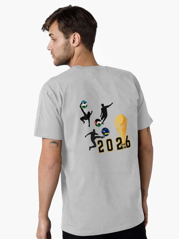 World Cup 2026 Historic Debut: Uzbekistan, Jordan, Curacao Soccer Trio Premium T-Shirt