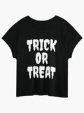 Trick Or Treat Relaxed T Shirt Clean Design