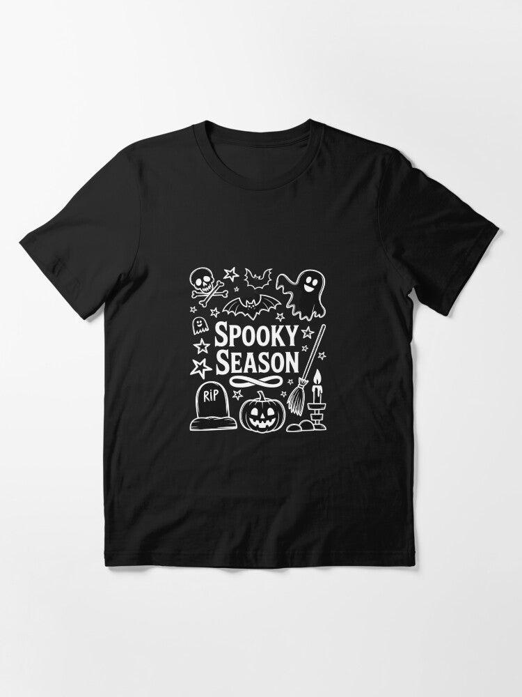 Spooky Season Doodle Halloween Cute Sketch Pumpkin Essential T Shirt