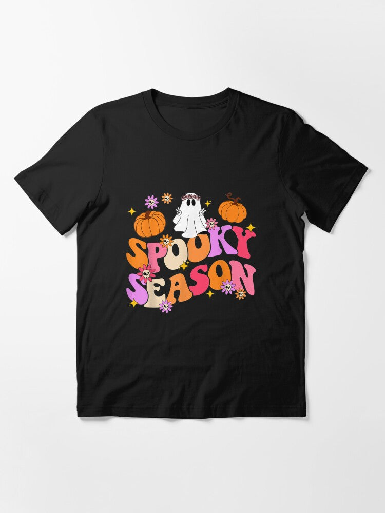 Spooky Season October Halloween Ghost Cute Quote Saying Meme Essential T Shirt