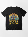 Spooky Season Halloween Ghost Spooky Cute Ghost Retro Vintage Sunset Fall Autumn Design Essential T Shirt