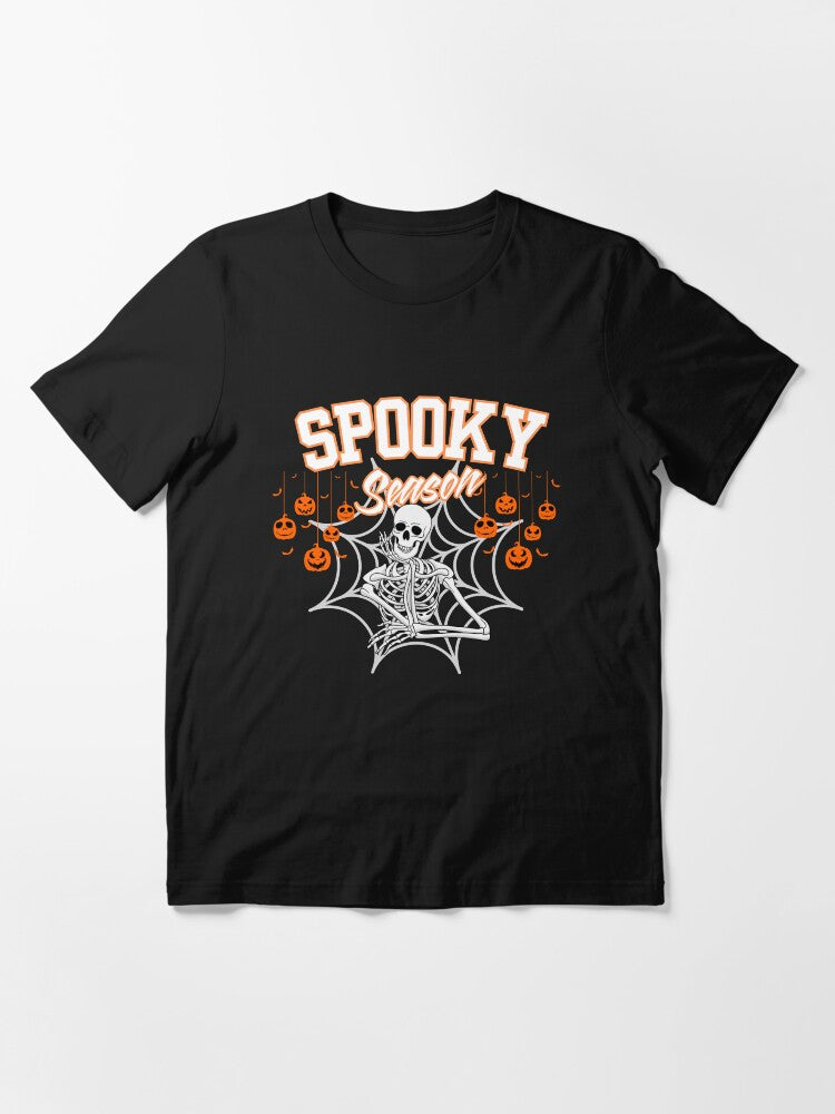 Spooky Season Retro Skeleton Graphic Halloween Spirit Vintage Fall Essential T Shirt