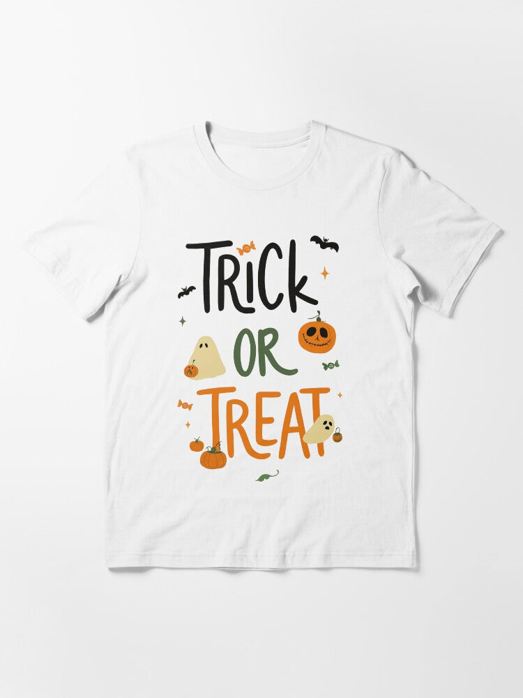 Trick Or Treat Halloween Essential T Shirt Minimal Style 2