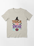 Trick Or Treat Pumpkin House Moon Halloween Essential T Shirt Minimal Style