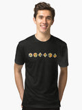 Dungeons and dragons dice rust Tri blend T Shirt T Shirt Premium Print Gift Ready