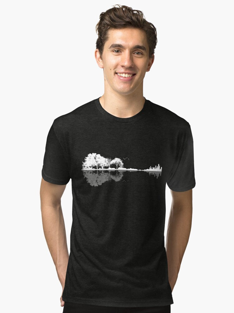 Nature Guitar Tri blend T Shirt T Shirt High Search Demand Best Seller Look