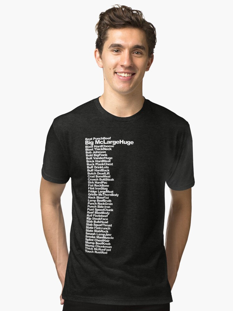 Big McLargeHuge Tri blend T Shirt T Shirt Comfort Fit Gift Ready