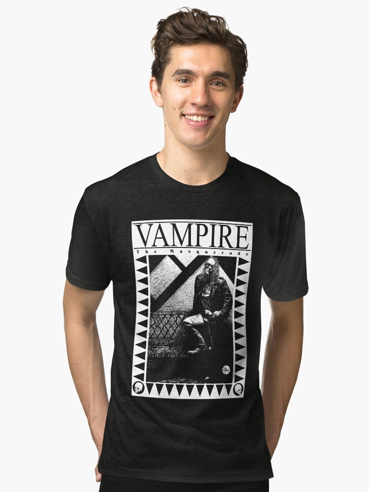 Retro Vampire The Masquerade Leg Up Tri blend T Shirt T Shirt Viral TikTok Daily Wear
