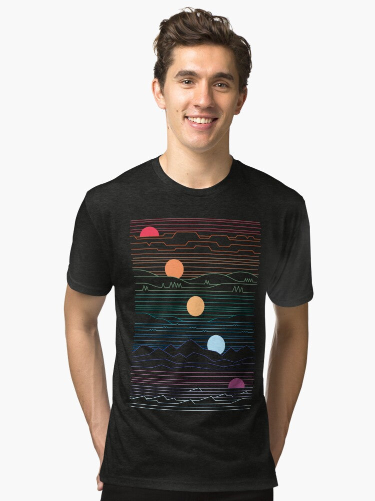Many Lands Under One Sun Tri blend T Shirt T Shirt Streetwear Style Daily Wear