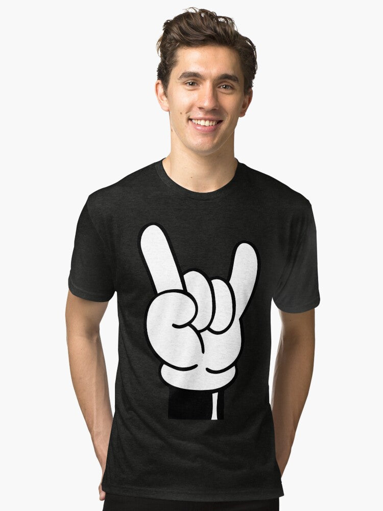 COOL FINGERS Tri blend T Shirt T Shirt Streetwear Style Hot Right Now