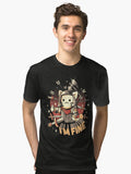 I m Fine Tri blend T Shirt T Shirt Viral TikTok Hot Right Now