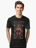 Hail Santa Tri blend T Shirt T Shirt Comfort Fit Hot Right Now