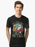 It s the Most Wonderful Time For a Beer Beer Lovers Tri blend T Shirt T Shirt Streetwear Style Daily Wear
