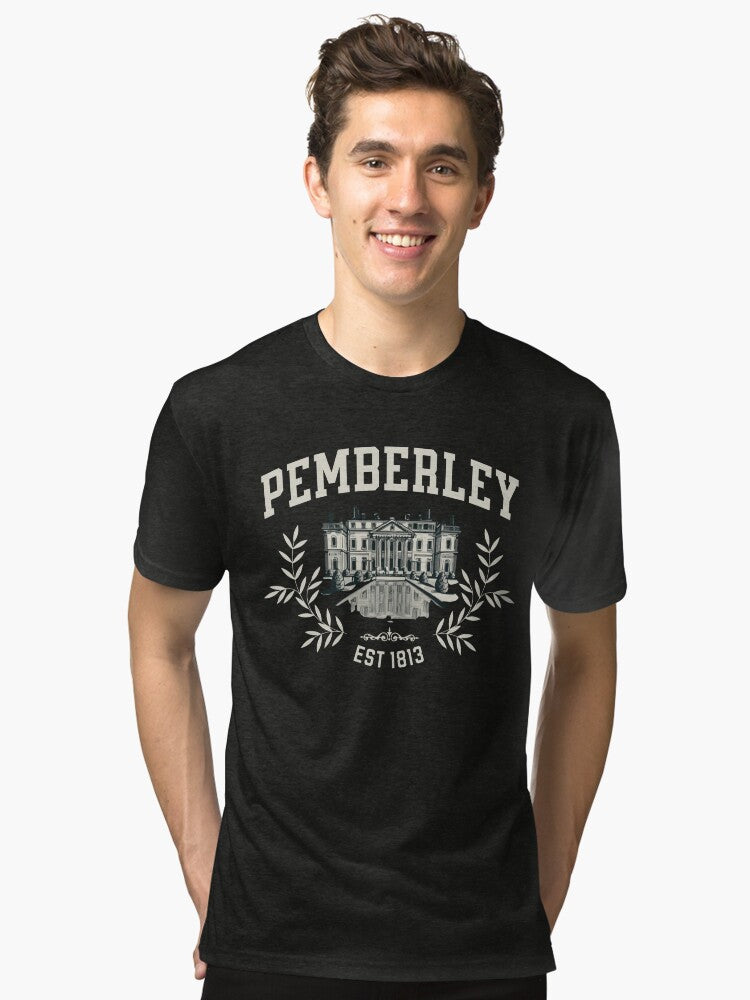 Pemberley Est 1813 Tri blend T Shirt T Shirt Viral US Style Fan Favorite