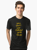 Motivational Inspirational and Positive quote you dont win friends with salad typography text art by Word Fandom wordfan