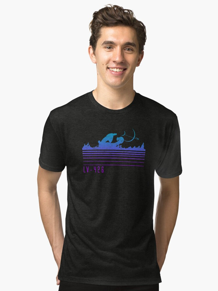 LV 426 Horizon Gradient Tri blend T Shirt T Shirt Viral TikTok Best Seller Look