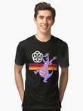 Figment Happy little purple dragon of imagination Tri blend T Shirt T Shirt Comfort Fit Fan Favorite