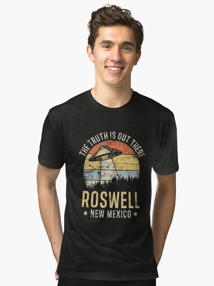Roswell New Mexico UFO Alien Tri blend T Shirt T Shirt High Search Demand Best Seller Look