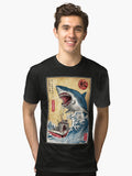 Hunting shark in Japan Tri blend T Shirt T Shirt High Search Demand Gift Ready