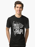 Reel Cool Papi Funny Fishing Grandpa Tri blend T Shirt T Shirt High Search Demand Gift Ready