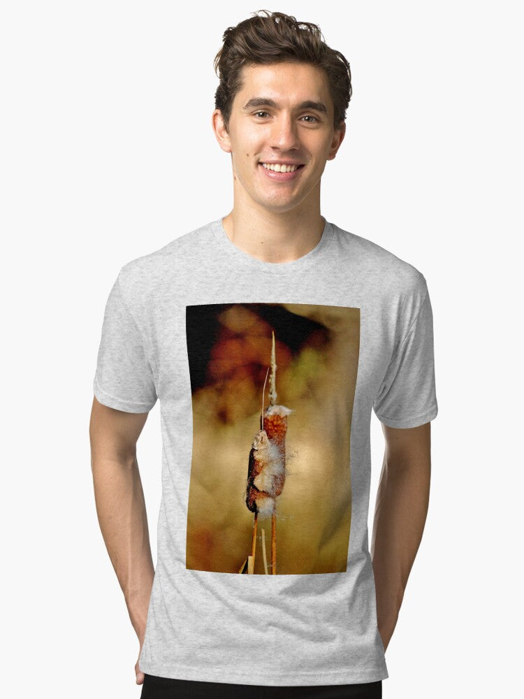 November Cattails Tri blend T Shirt T Shirt Streetwear Style Daily Wear