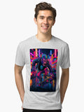 80s Punk Rock Skateboarding Gorilla Tri blend T Shirt T Shirt Trending US Fan Favorite