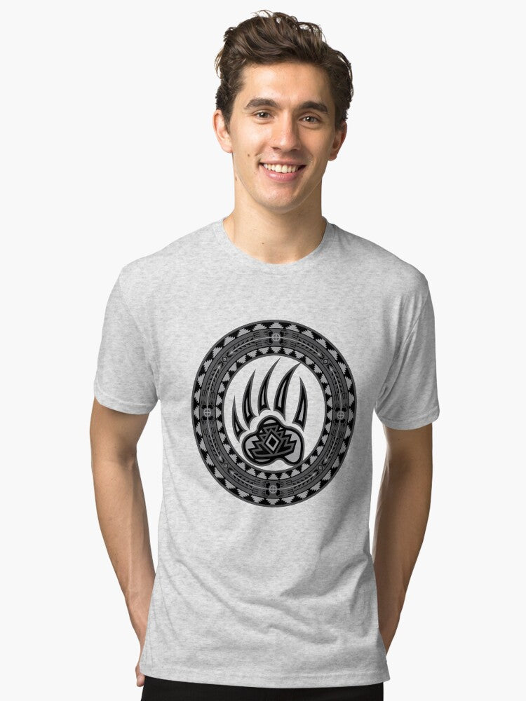 Bear Spirit Gray Tri blend T Shirt T Shirt Trending US Hot Right Now