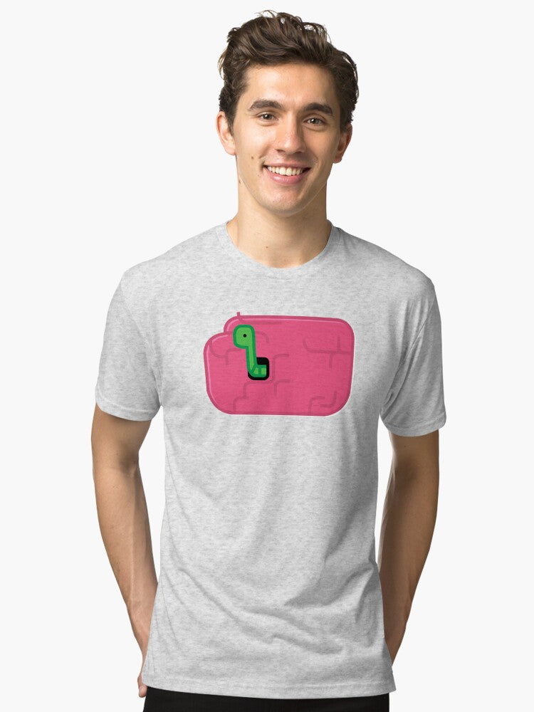 Brain Worms Tri blend T Shirt T Shirt Trending US Best Seller Look