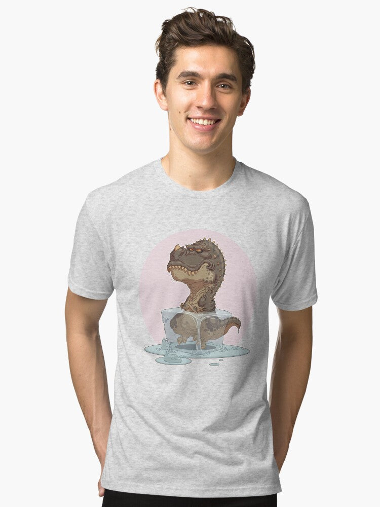 Iced T Rex Tri blend T Shirt T Shirt Trending US Best Seller Look
