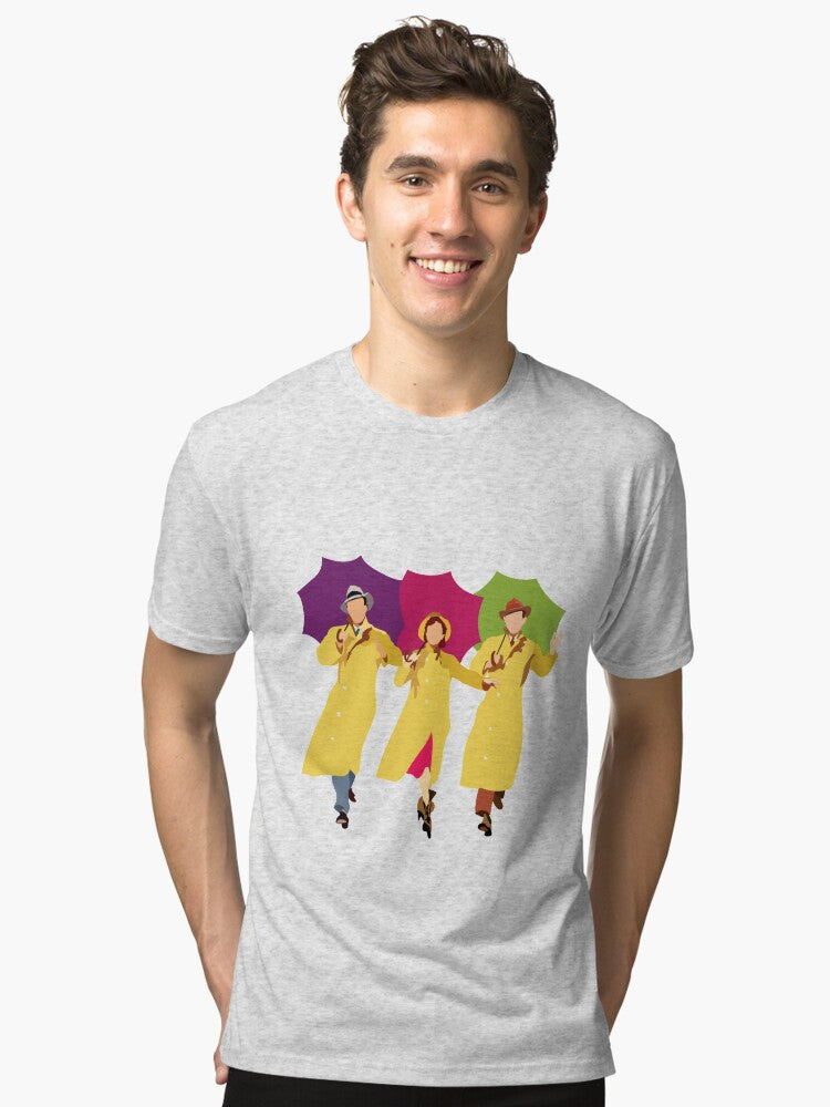 Singing in the Rain Tri blend T Shirt T Shirt Streetwear Style Daily Wear