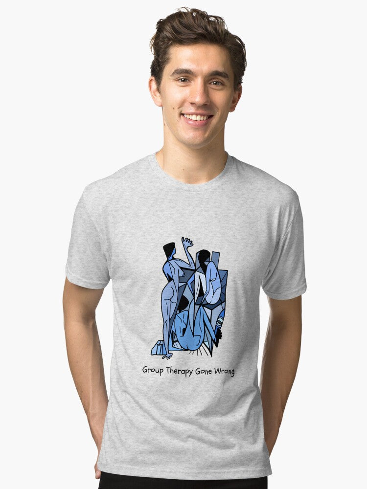 Group Therapy Gone Wrong Tri blend T Shirt T Shirt Streetwear Style Daily Wear