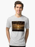 Sunset in Hvide Sande Tri blend T Shirt T Shirt Trending US Fan Favorite