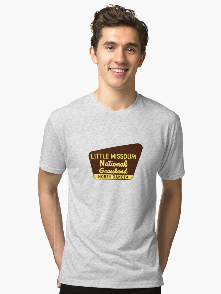 Little Missouri National Grassland North Dakota ND Tri blend T Shirt T Shirt Viral TikTok Best Seller Look