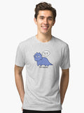 try ceratops illustration Tri blend T Shirt T Shirt Viral TikTok Fan Favorite