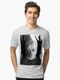 Bangchan demon boy black and white Tri blend T Shirt T Shirt Comfort Fit Best Seller Look