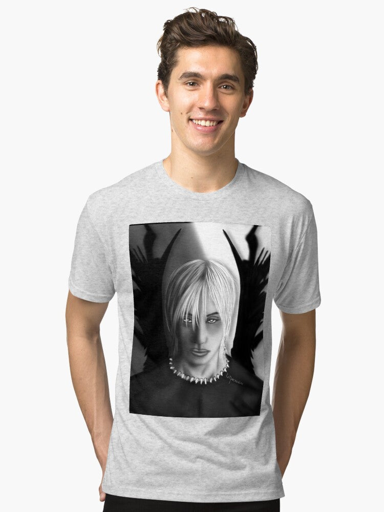 Bangchan demon boy black and white Tri blend T Shirt T Shirt Comfort Fit Best Seller Look