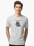i Require Snacks Funny Raccoon Tri blend T Shirt T Shirt Viral TikTok Daily Wear