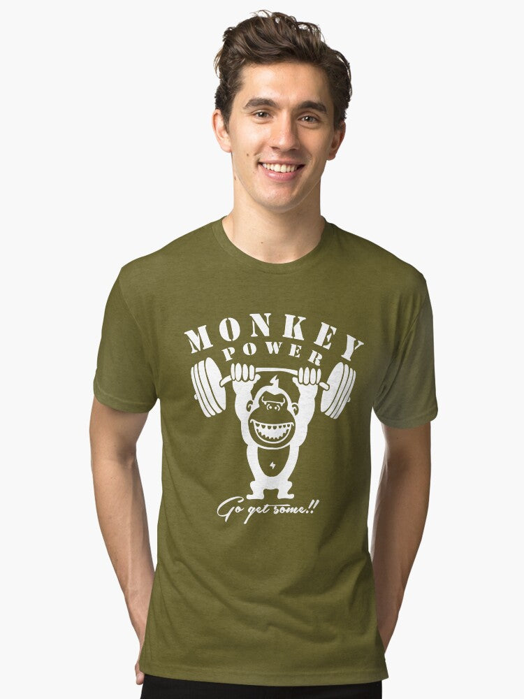 Monkey Power Go Get Some Tri blend T Shirt T Shirt US Market