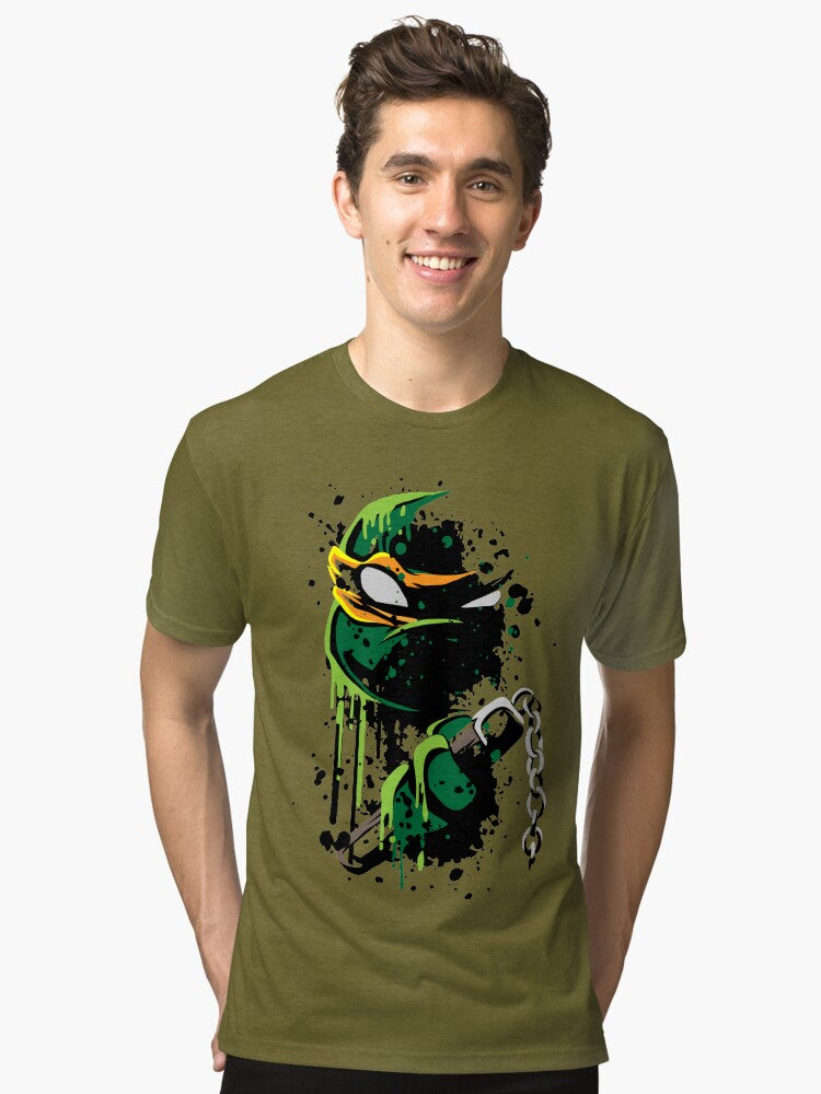 Cowabunga Mike Tri blend T Shirt T Shirt Trending US Gift Ready