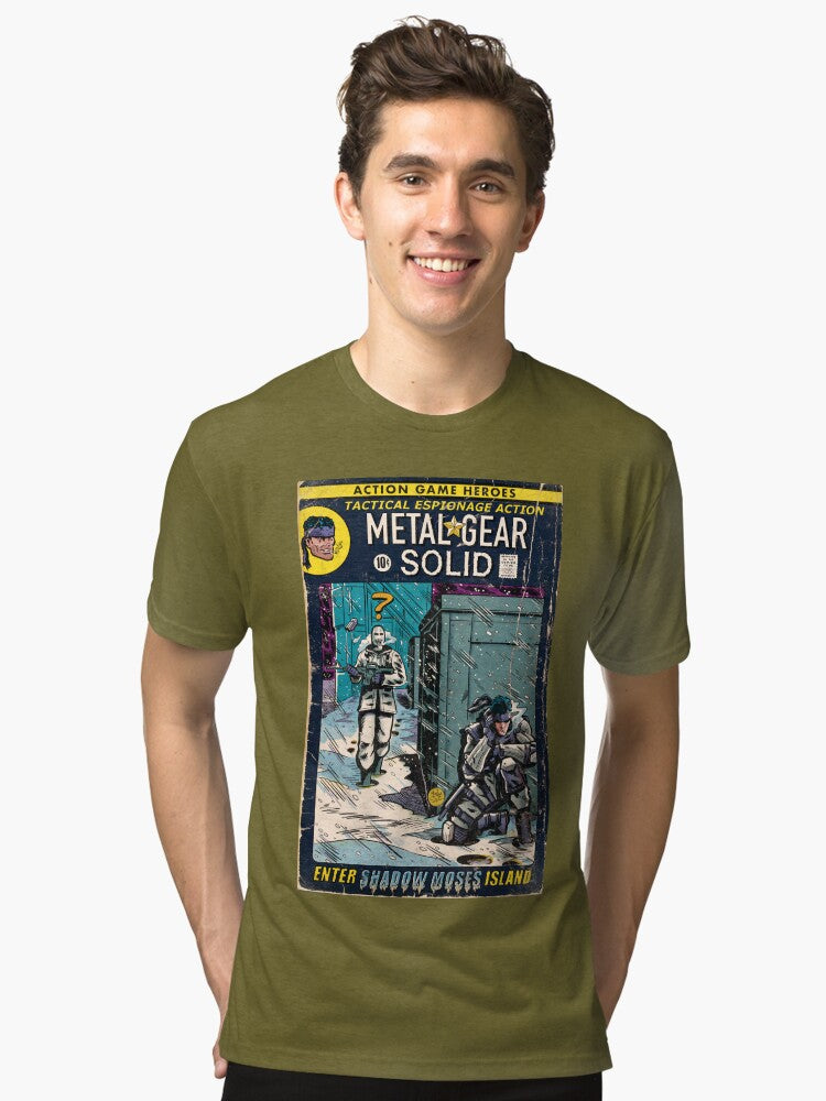 Enter Shadow Moses Comic Book Fan Art Tri blend T Shirt T Shirt Viral TikTok Fan Favorite