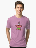 Patrick Star Christmas Star Tri blend T Shirt T Shirt Trending US Gift Ready