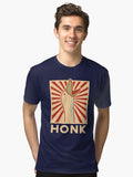 HONK Tri blend T Shirt T Shirt Premium Print Best Seller Look